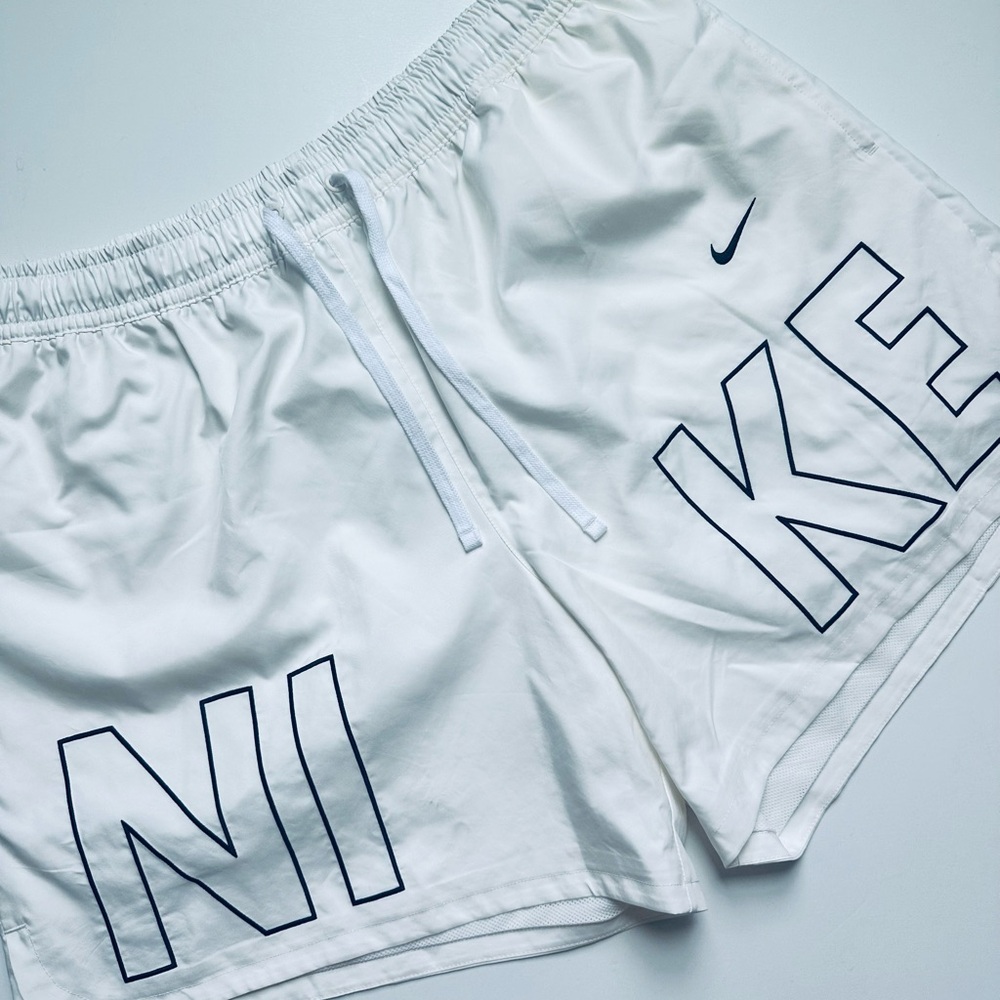Nike White Sports Shorts